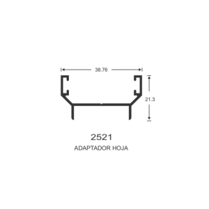 2521 ADAPTADOR HOJA