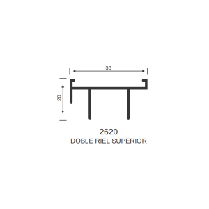 2620 DOBLE RIEL SUPERIOR