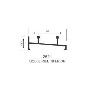 2621 DOBLE RIEL INFERIOR