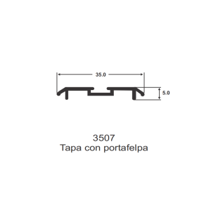 3507 TAPA CON PORTAFELPA