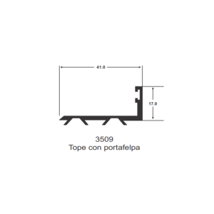3509 TOPE CON PORTAFELPA