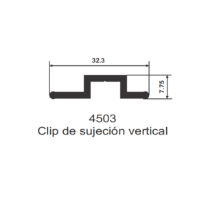 4503 CLIP DE SUJECION VERTICAL