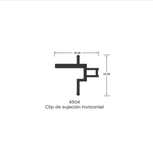 4504 CLIP DE SUJECION HORIZONTAL